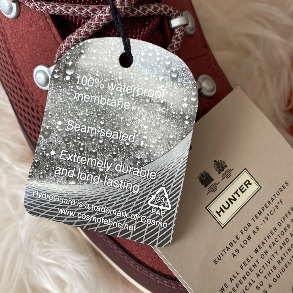 OFFER 🎁 Hunter Explorer Mid Lace Boot Women’s 7 - Picture 6 of 13